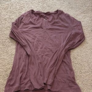 a new day Women's Dusty Purple Long Sleeve Top